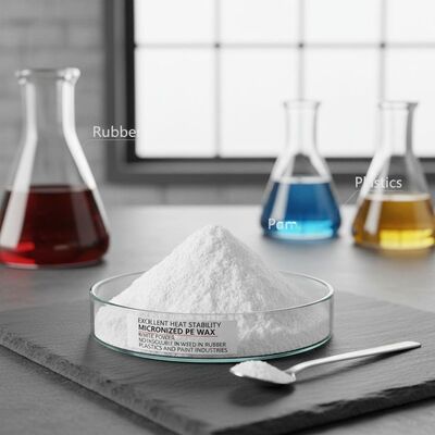 優れた熱安定性 マイクロ化PEワックス 白い粉末 水に溶けない ゴム・プラスチック・塗料産業で使用